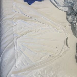 Nike Long Sleeve White Dri-FIT Performance Shirt